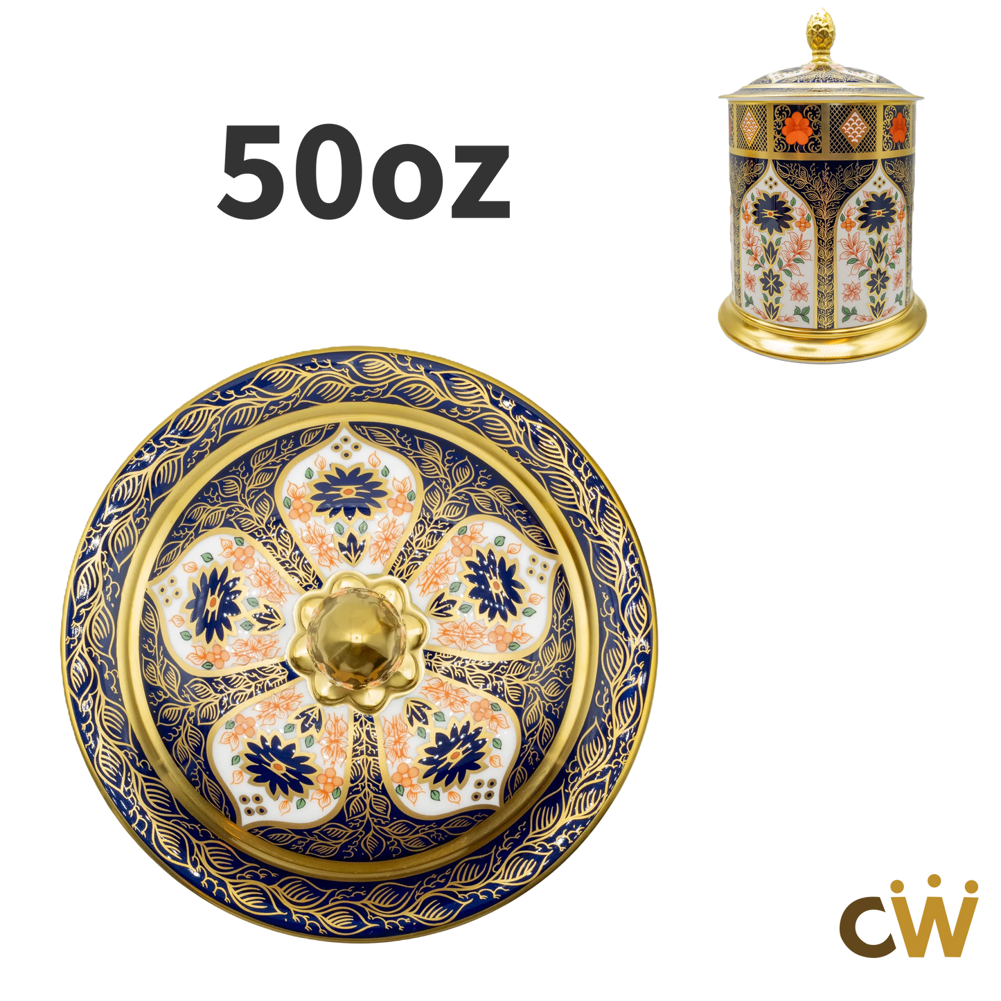 Royal Crown Derby Imari SGB 50oz Storage Jar – Replacement Lid Charterwells
