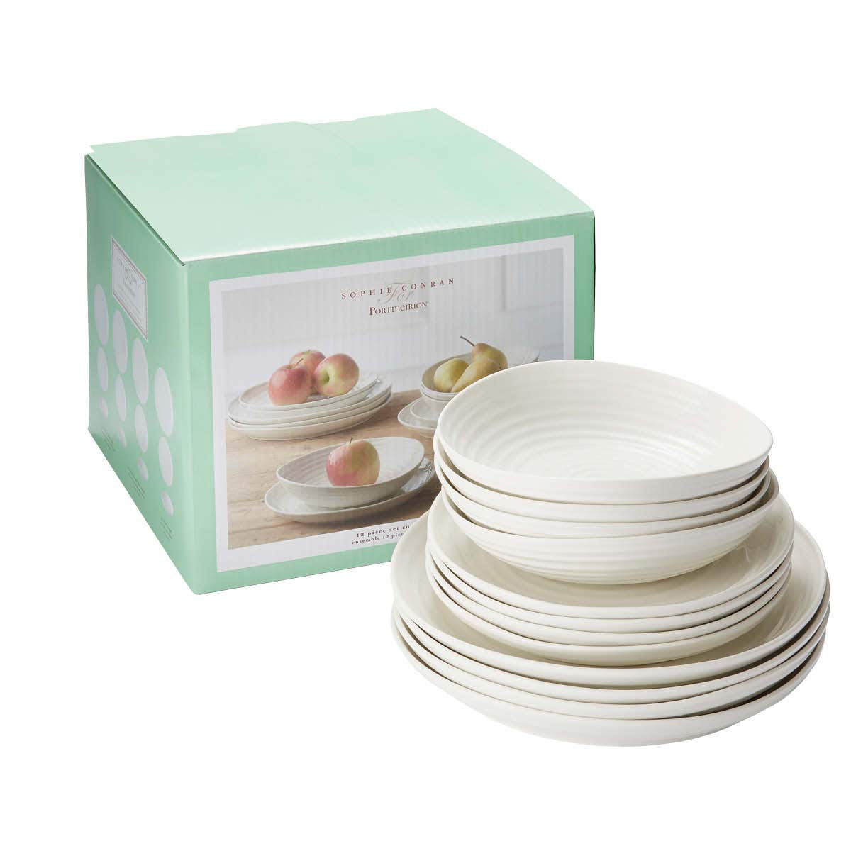 Portmeirion Sophie Conran Coupe 12 Piece Set Portmeirion