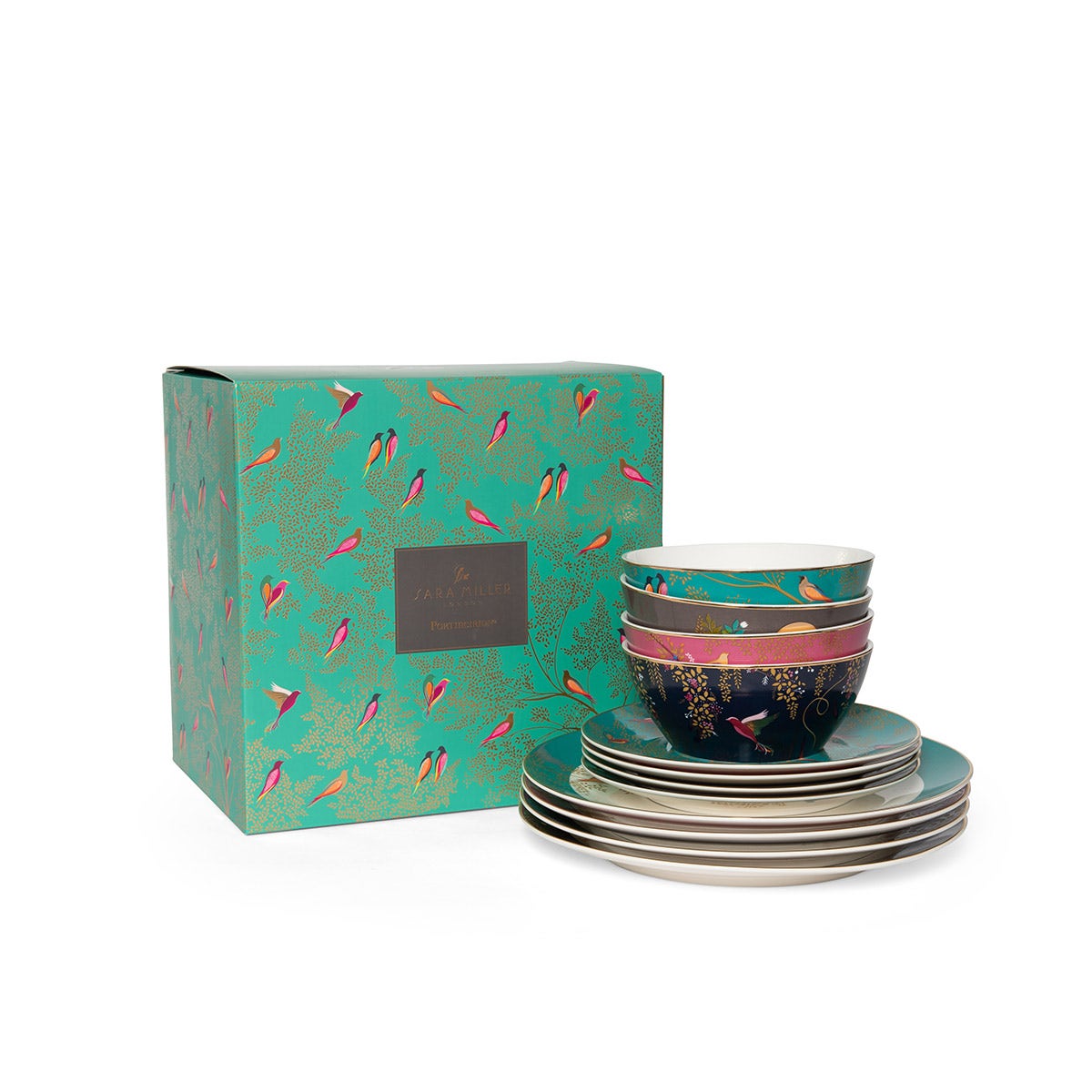 Portmeirion Sara Miller Chelsea 12 Piece Set Portmeirion