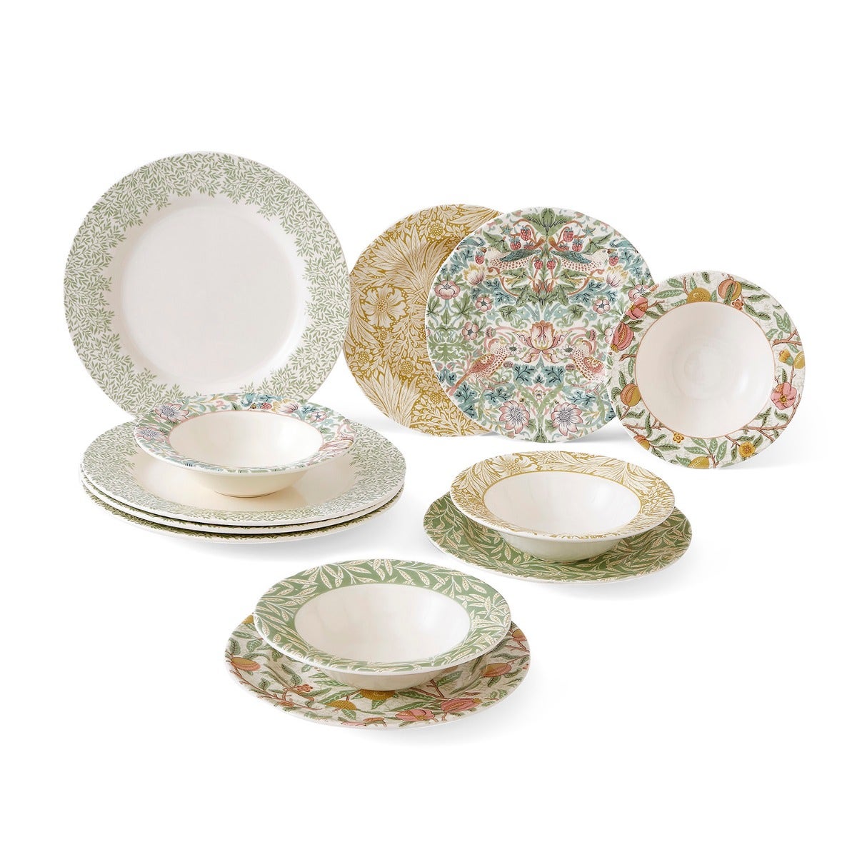 Portmeirion Spode Morris & Co 12 Piece Set Portmeirion