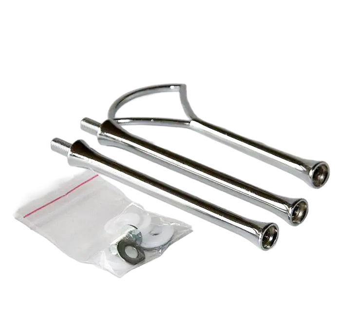 Universal Cake Stand Fitting Silver Effect Porcelain Charterwells