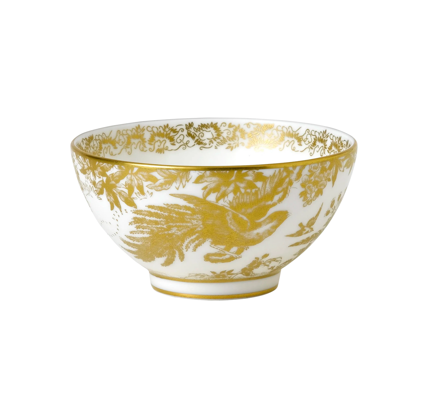 Royal Crown Derby Gold Aves Footed Rice Bowl Charterwells