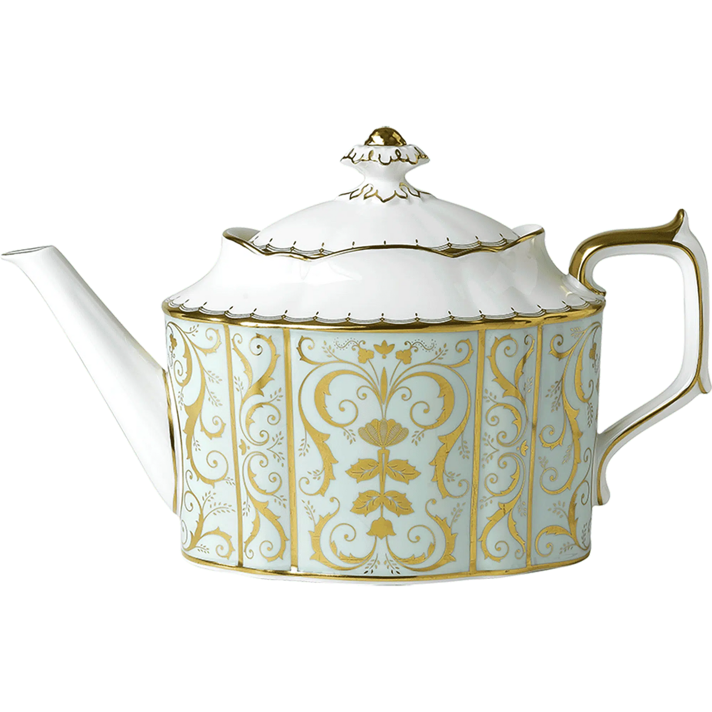 Royal Crown Derby Darley Abbey Large Teapot Bone China Teaware Charterwells