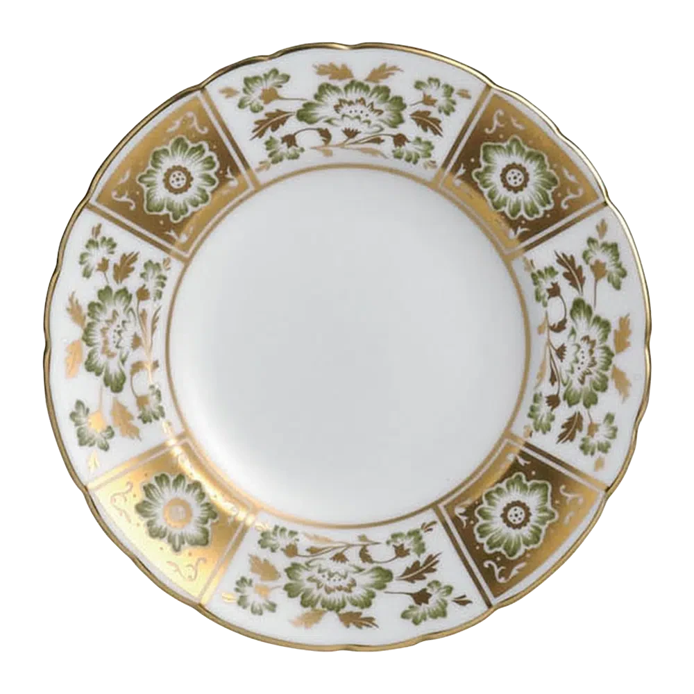 Royal Crown Derby Green Panel 6" Side Plate Charterwells