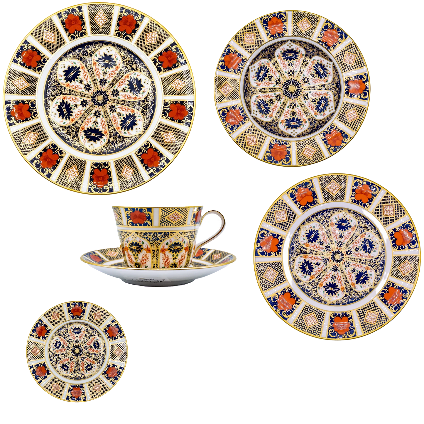 Royal Crown Derby Imari 1128 36pc Dinner Set - 1st Quality Charterwells