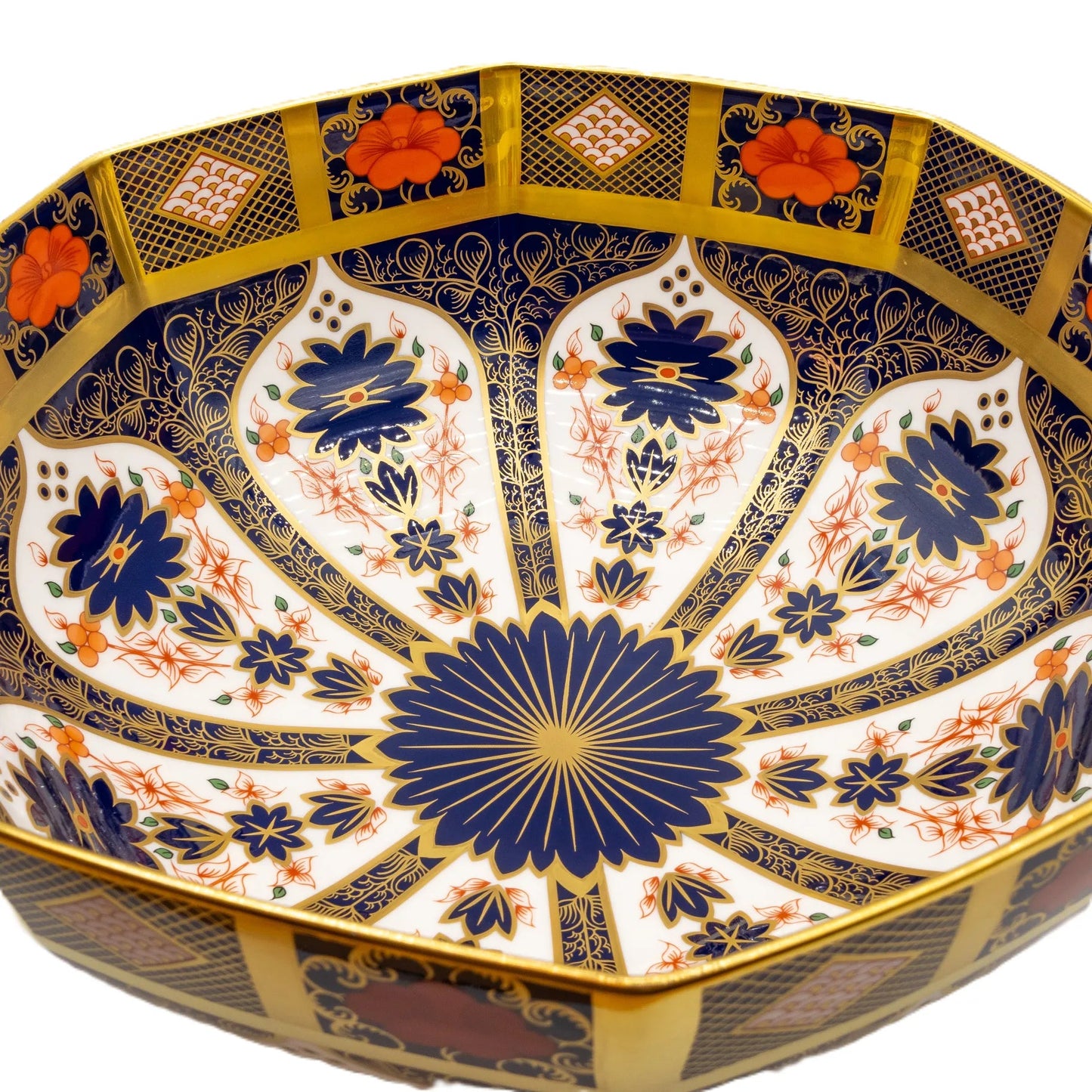 royal crown derby imari sgb octagonal bowl - Charterwells