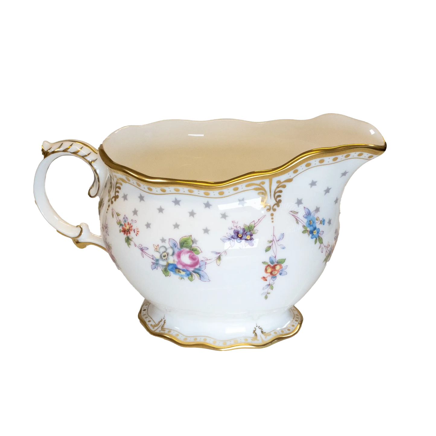 Royal Crown Derby Antoinette Cream Milk Jug Charterwells