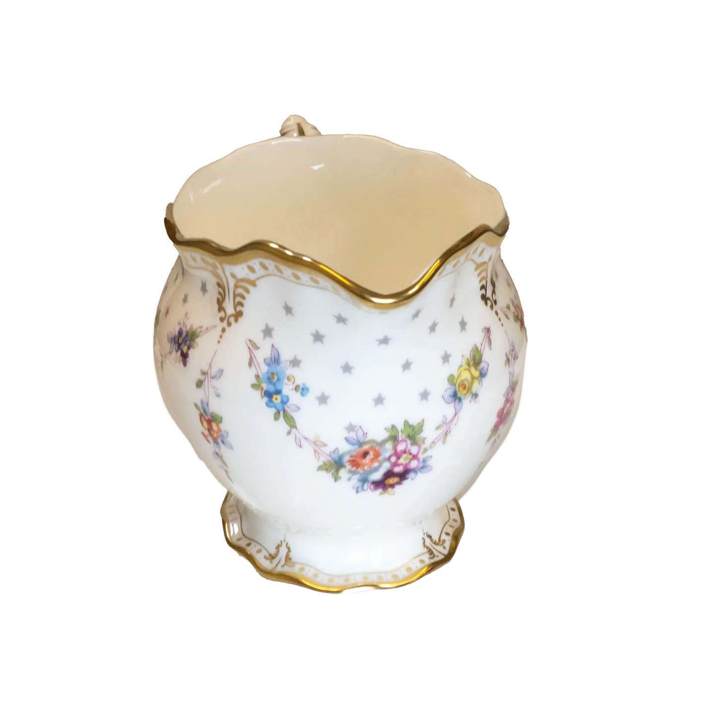 Royal Crown Derby Antoinette Cream Milk Jug Charterwells