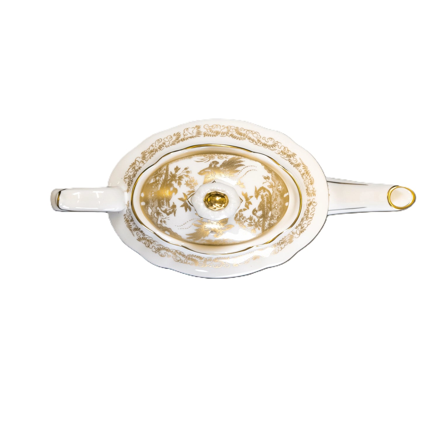 Royal Crown Derby Gold Aves Teapot Charterwells