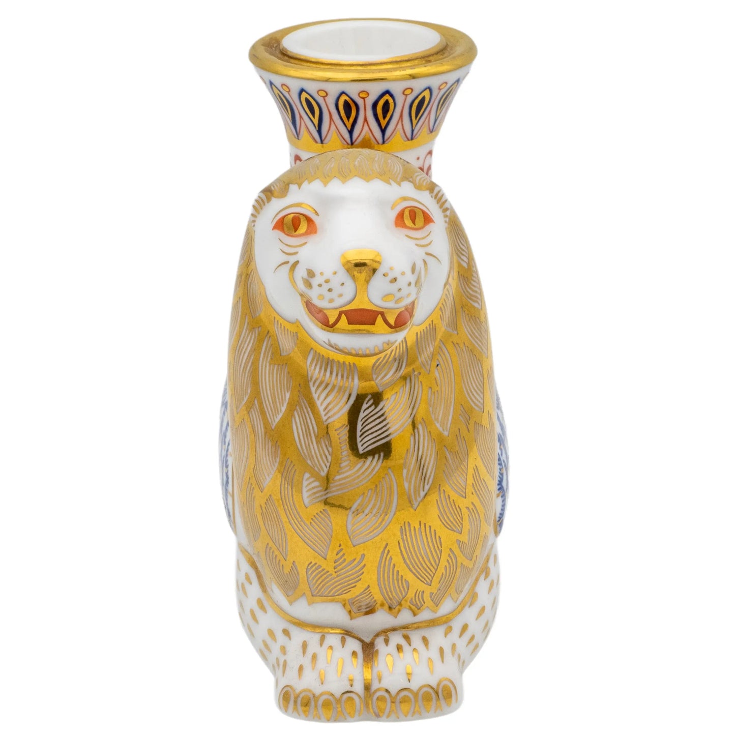 Royal Crown Derby Lion Candle Holder Paperweight Charterwells