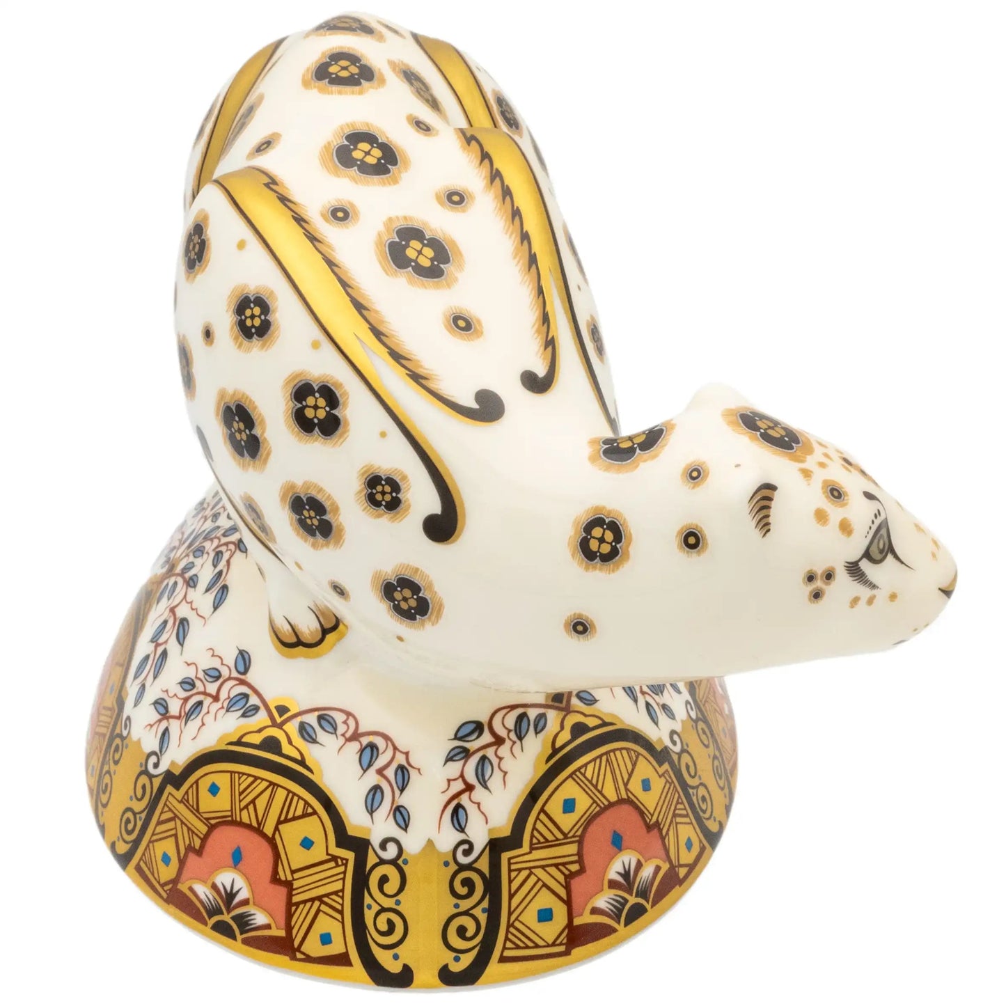Royal Crown Derby Snow Leopard Paperweight Charterwells