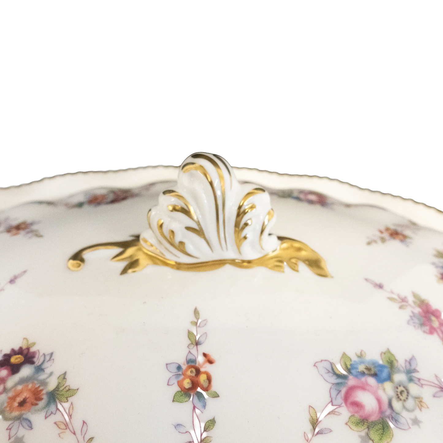 Royal Crown Derby Antoinette Covered Vegetable Dish Charterwells