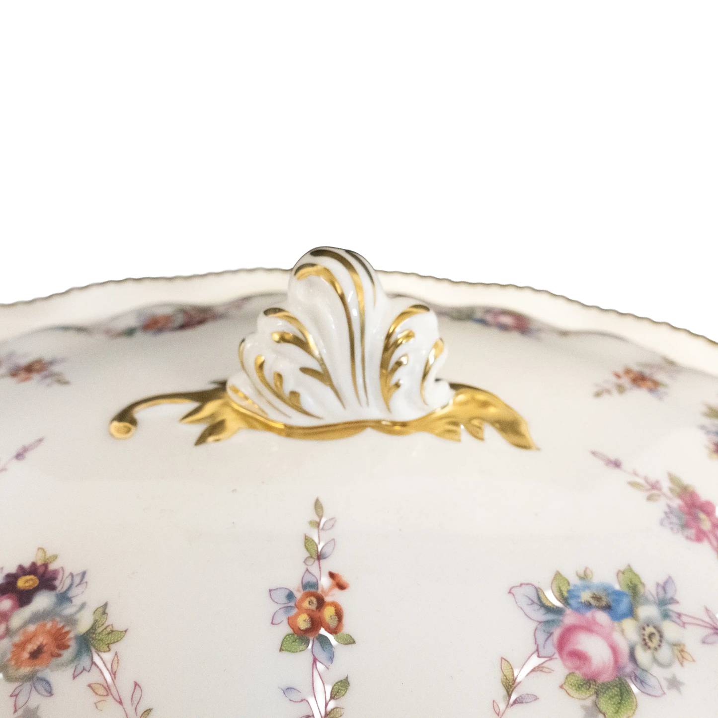 Royal Crown Derby Antoinette Covered Vegetable Dish Charterwells