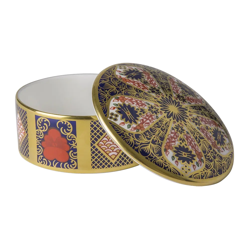Royal Crown Derby Imari SGB Round Box Charterwells