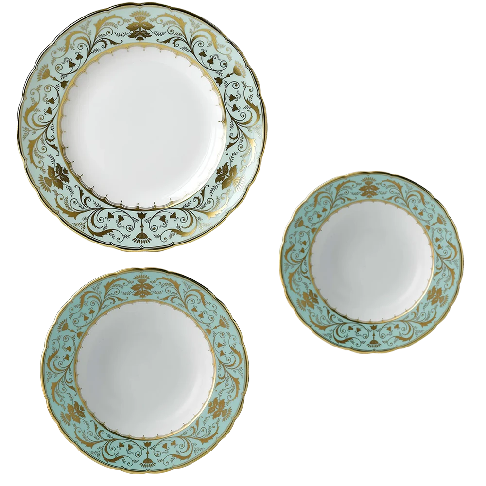 Royal Crown Derby Darley Abbey 18pc Plate Set Charterwells