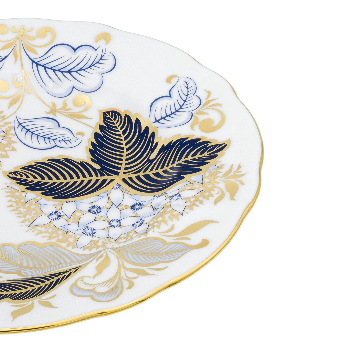 Royal Crown Derby Midwinter Blue 8" Accent Plate Bone China Royal Crown Derby