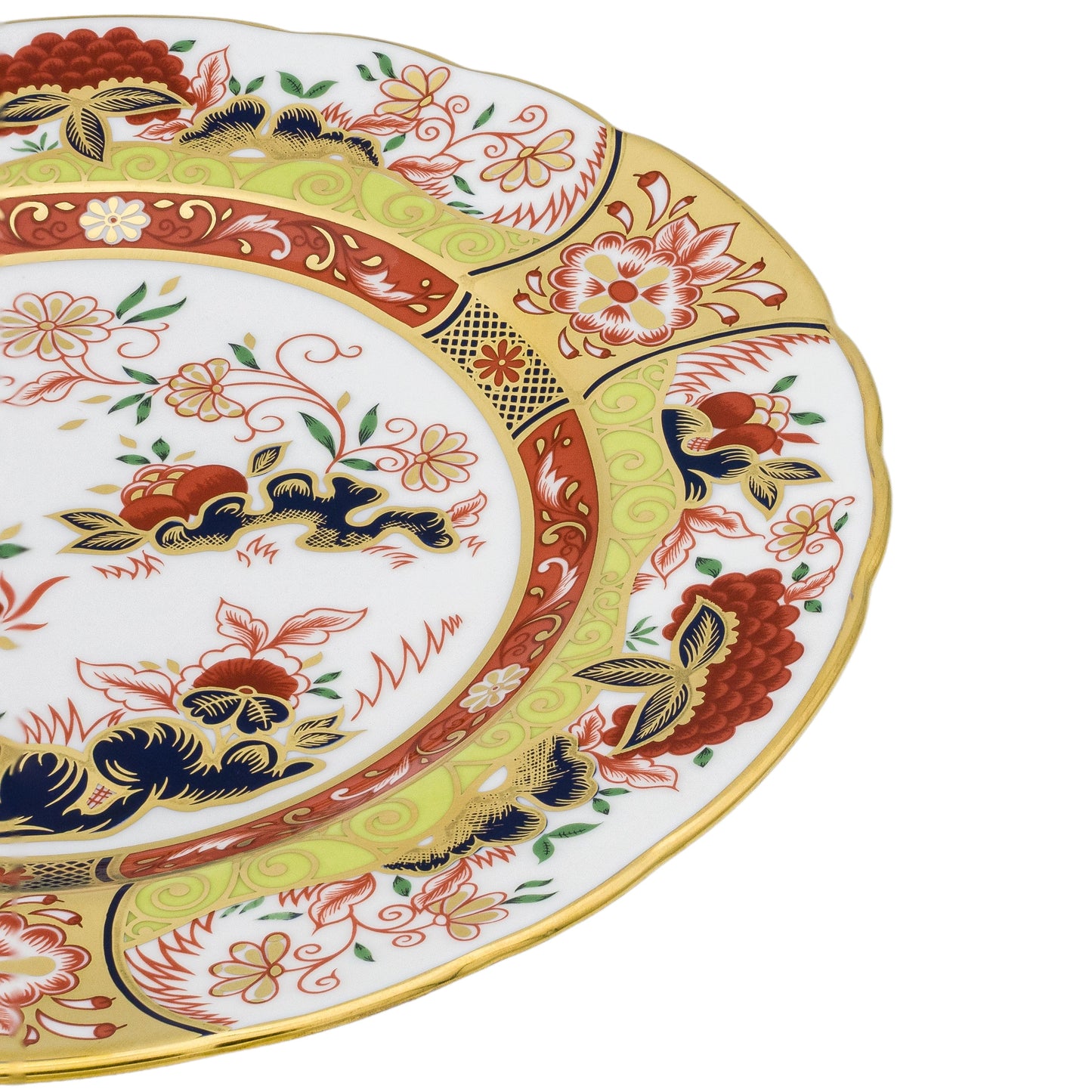 Royal Crown Derby 8" Golden Peony Plate Royal Crown Derby