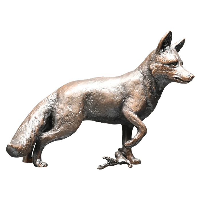 richard cooper bronze animals collection fox standing figurine - Charterwells