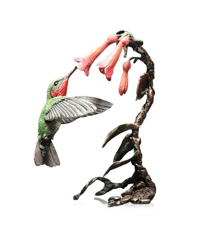 richard cooper bronze birds collection hummingbird figurine - Charterwells