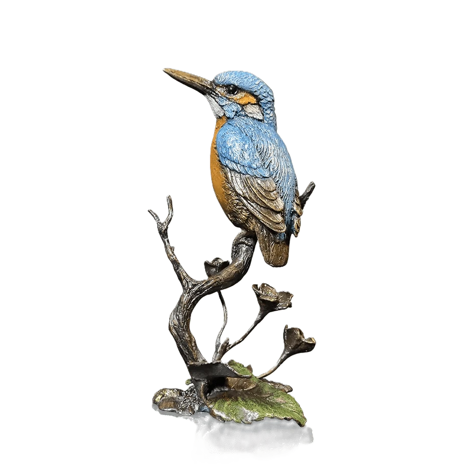 Richard Cooper Bronze Birds Collection Kingfisher & Meadow Marsh Figurine Charterwells