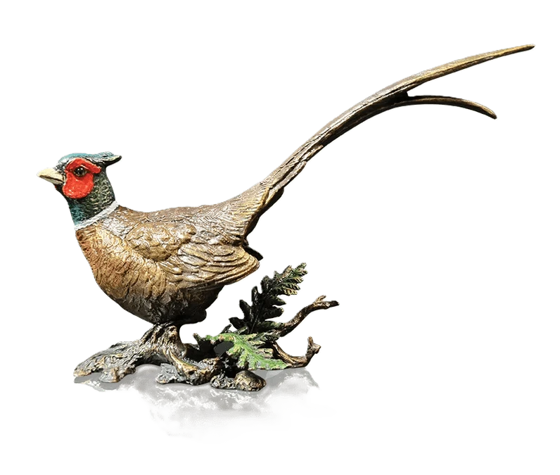 richard cooper bronze birds collection pheasant figurine - Charterwells