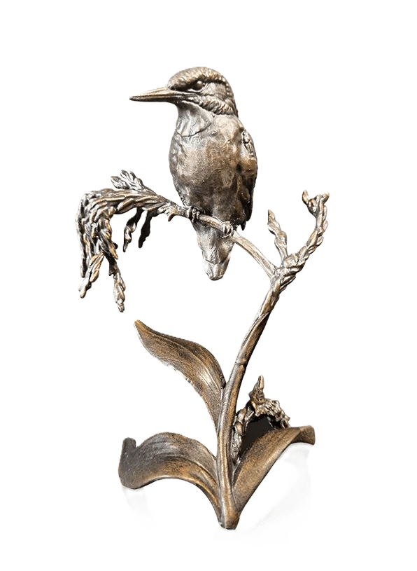 richard cooper bronze birds collection waterside kingfisher figurine - Charterwells