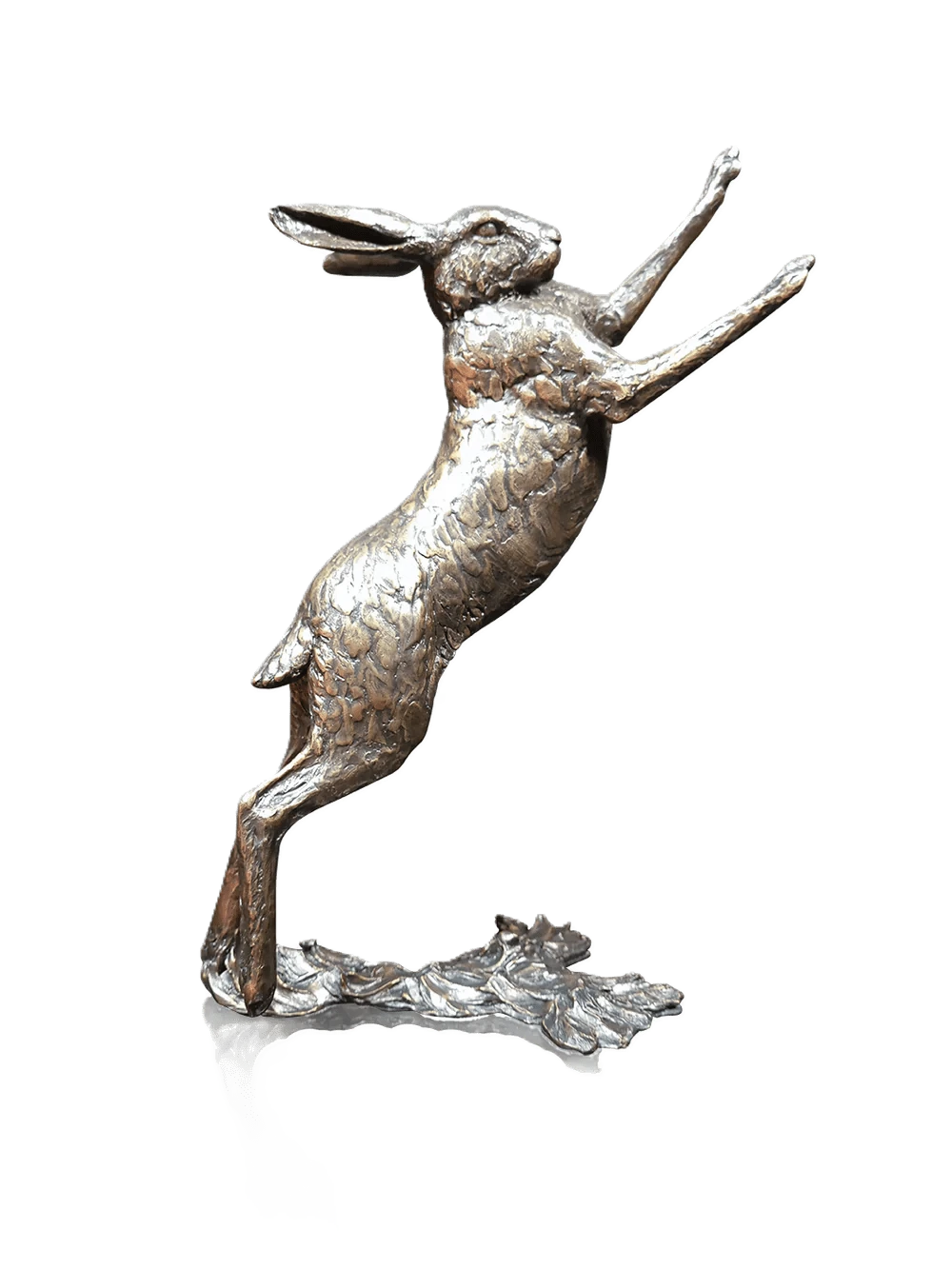 richard cooper bronze hares collection large hare boxing figurine - Charterwells