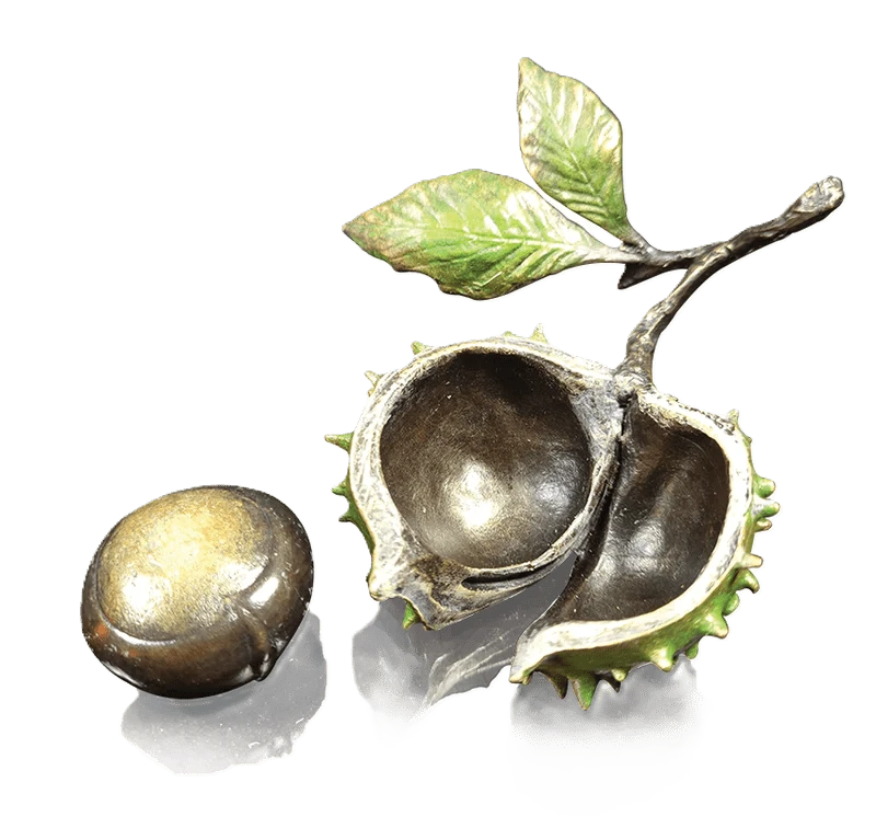 richard cooper bronze nature trial collection conker figurine - Charterwells