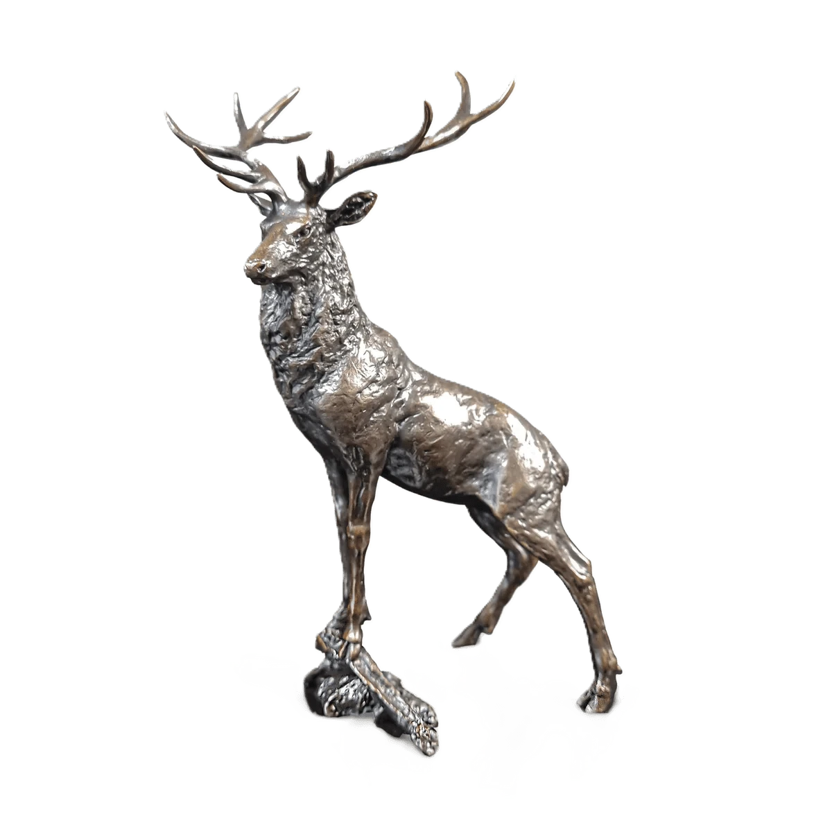 richard cooper bronze stags collection the leader figurine - Charterwells