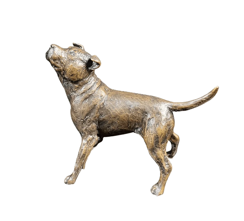 richard cooper limited edition bronze staffordshire bull terrier figurine - Charterwells