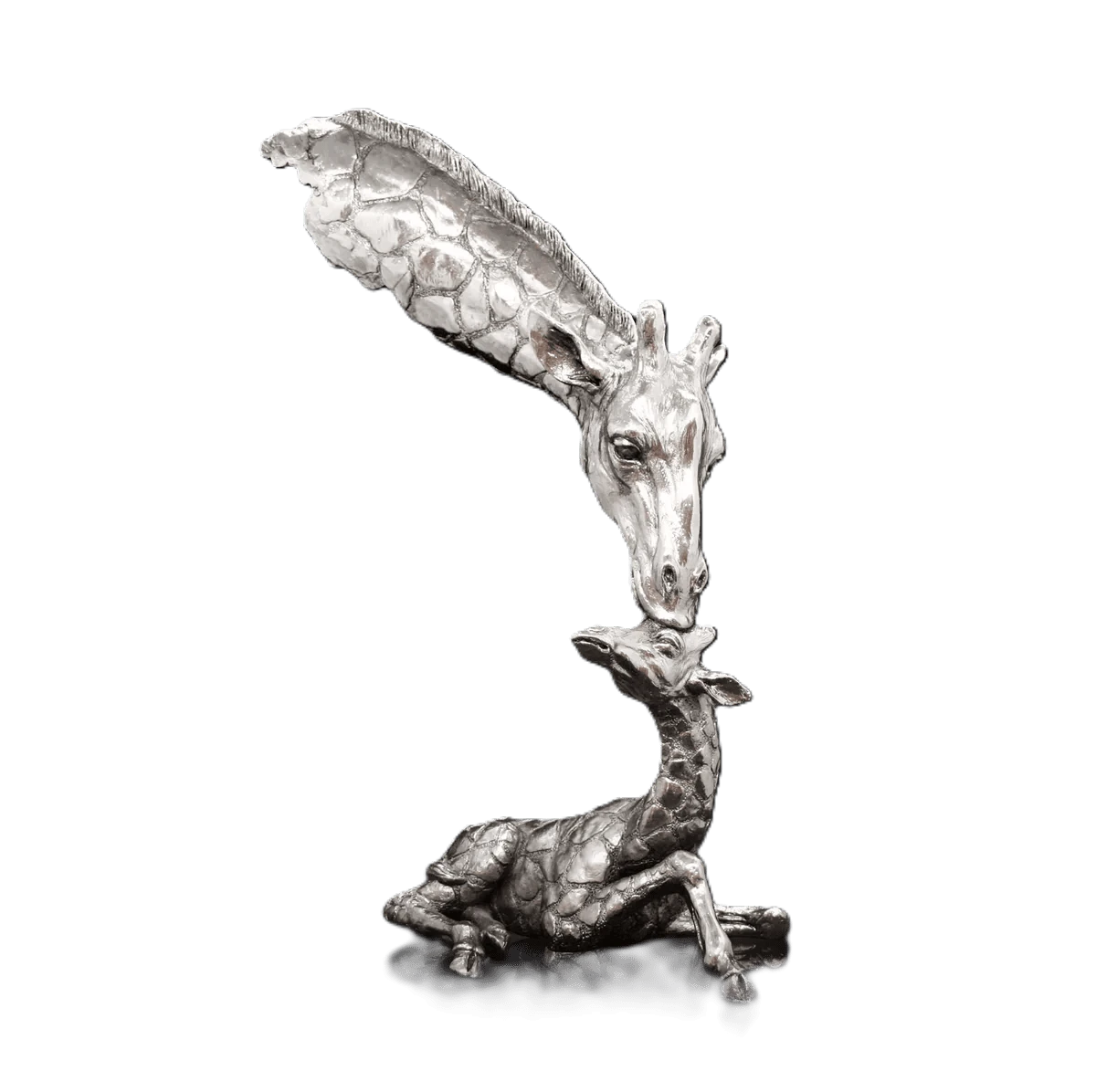 richard cooper nickel studio collection giraffe baby figurine - Charterwells