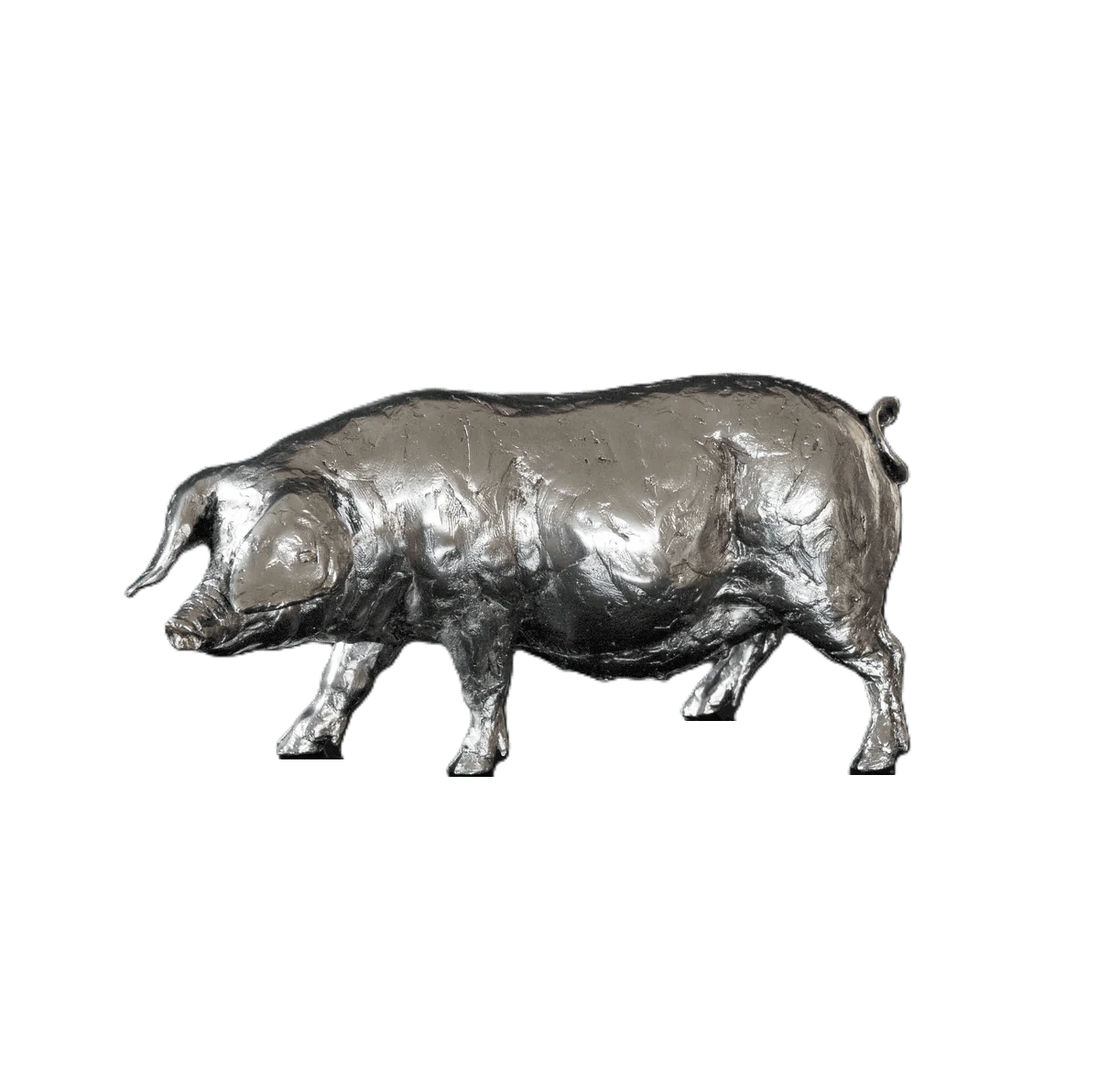 richard cooper nickel studio collection pig figurine - Charterwells
