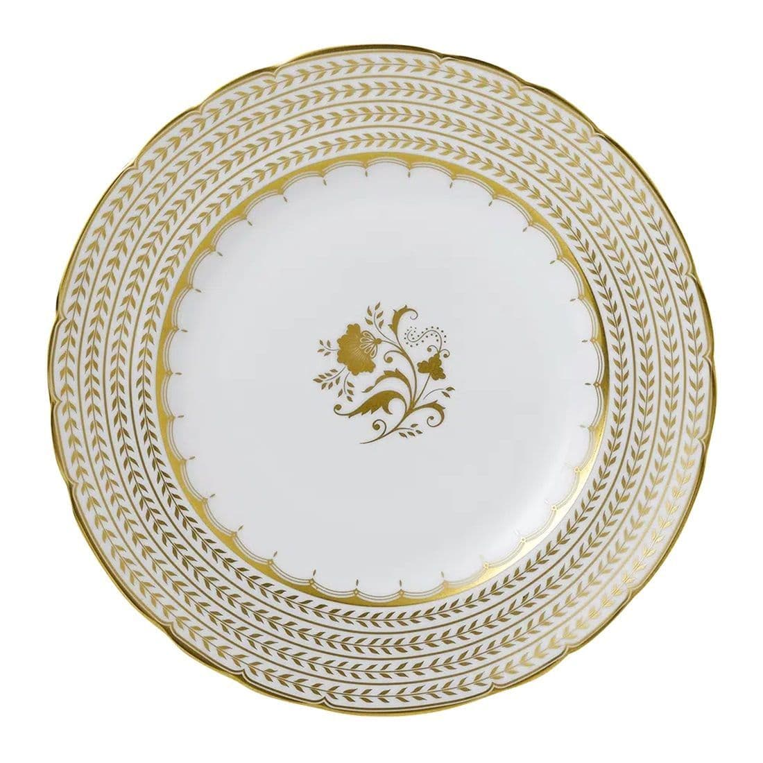 royal crown derby darley abbey white 8 accent plate - Charterwells