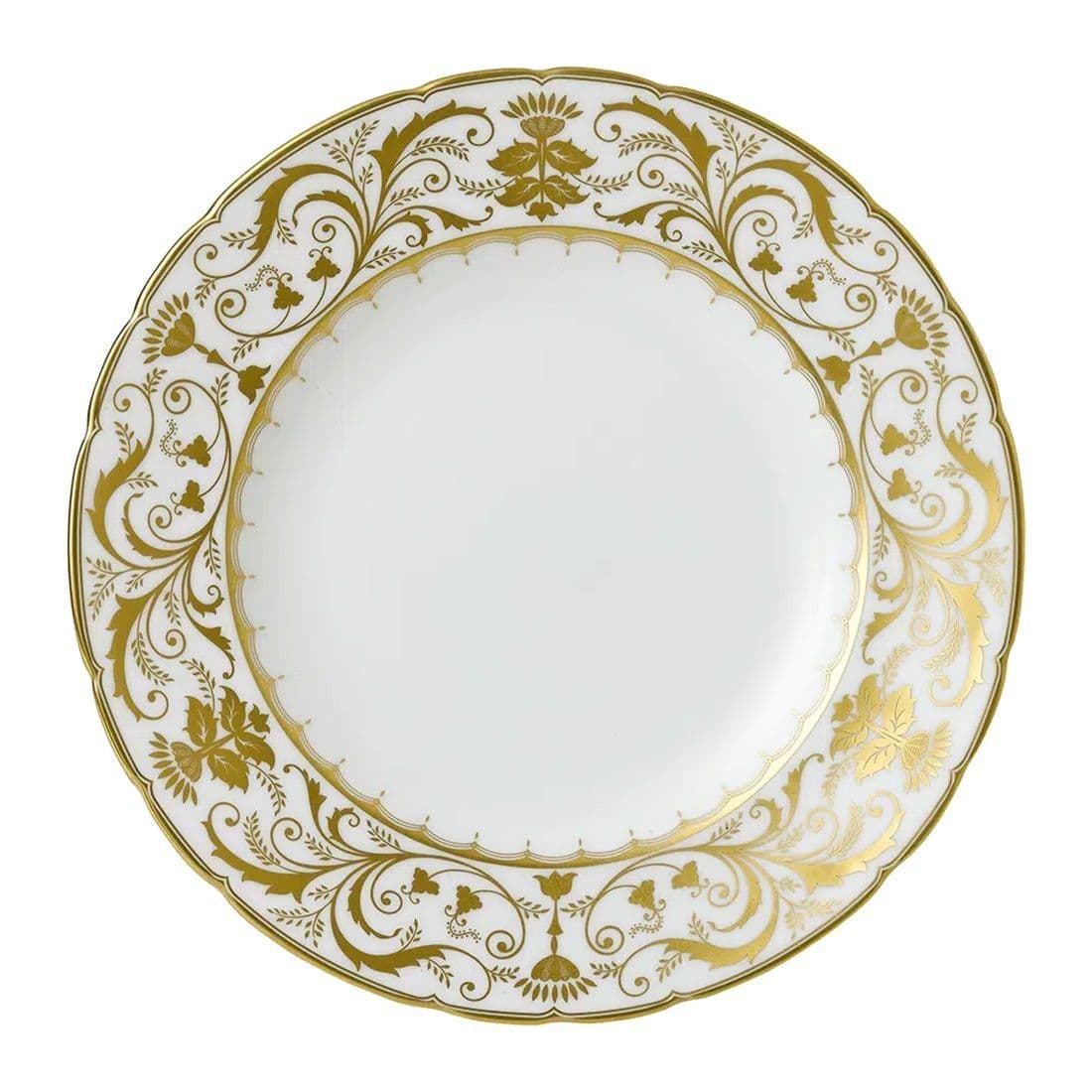 royal crown derby darley abbey white 8 salad plate - Charterwells
