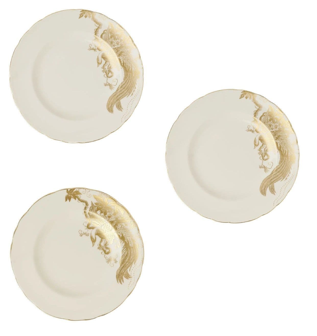 Royal Crown Derby Gold Aves Motif 18pc Plate Set Charterwells