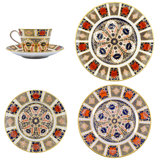 Royal Crown Derby Imari 1128 30pc Dinner Set (1) - 1st Quality Charterwells