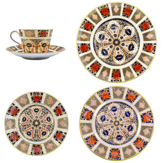 Royal Crown Derby Imari 1128 30pc Dinner Set (1) - 1st Quality Charterwells