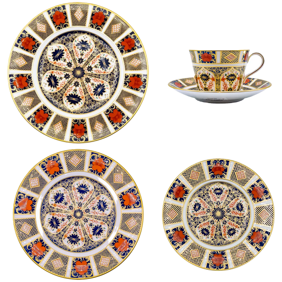 Royal Crown Derby Imari 1128 20pc Dinner Set Bone China Tableware 1st Quality Charterwells