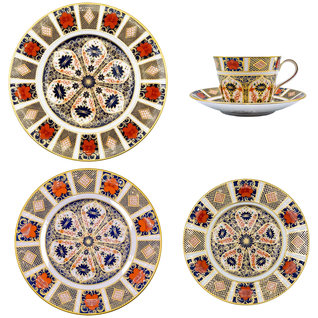 Royal Crown Derby Imari 1128 20pc Dinner Set Bone China Tableware 1st Quality Charterwells