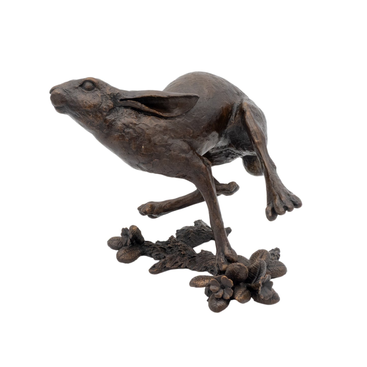 Richard Cooper Bronze Full Tilt Hare Running Figurine Charterwells