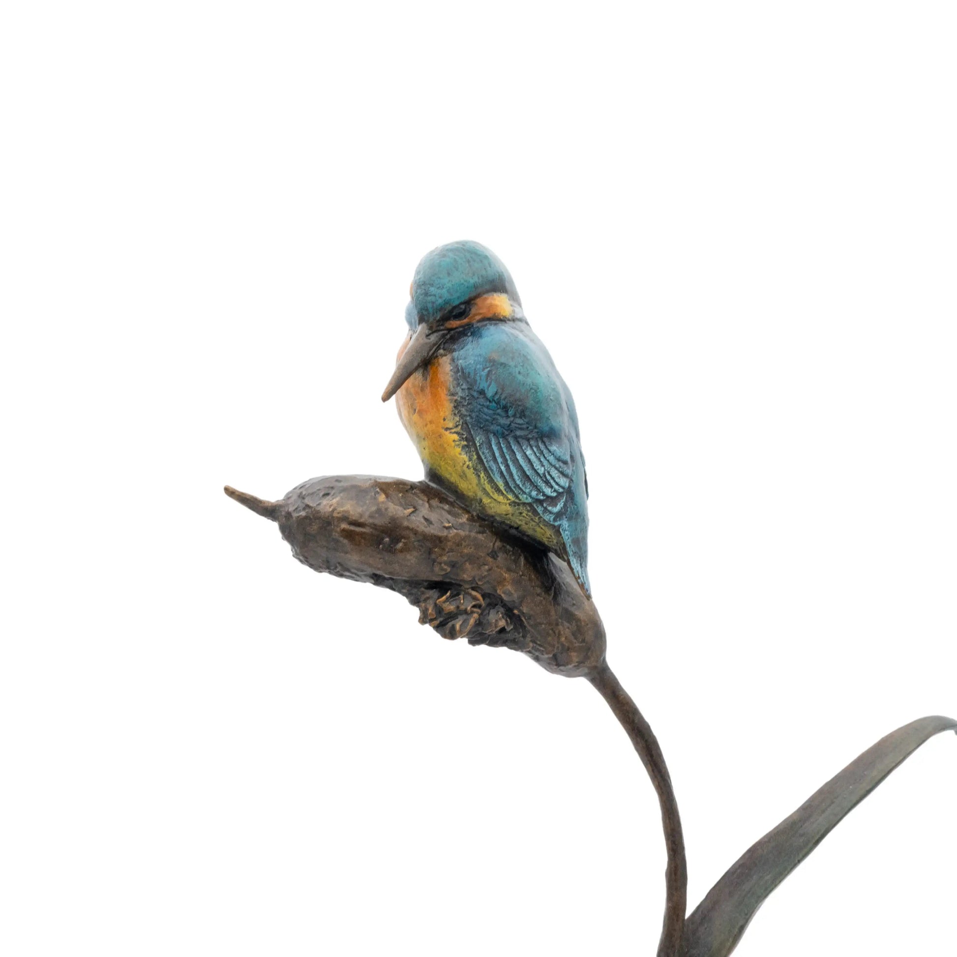Richard Cooper Bronze Hand Painted Kingfisher Figurine Charterwells