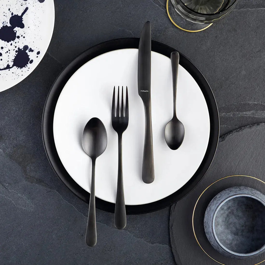 austin 24 pcs matt cutlery set - Charterwells