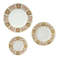 Royal Crown Derby Red Panel 18 Piece Dinner Set Charterwells
