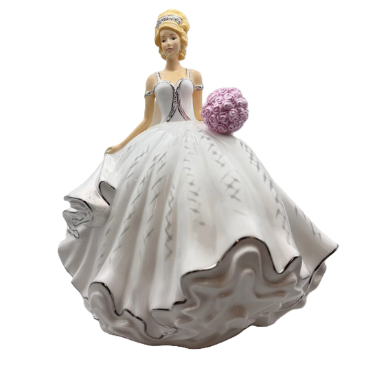 English Ladies Thelma Madine Bride of the Year Figurine : Blonde