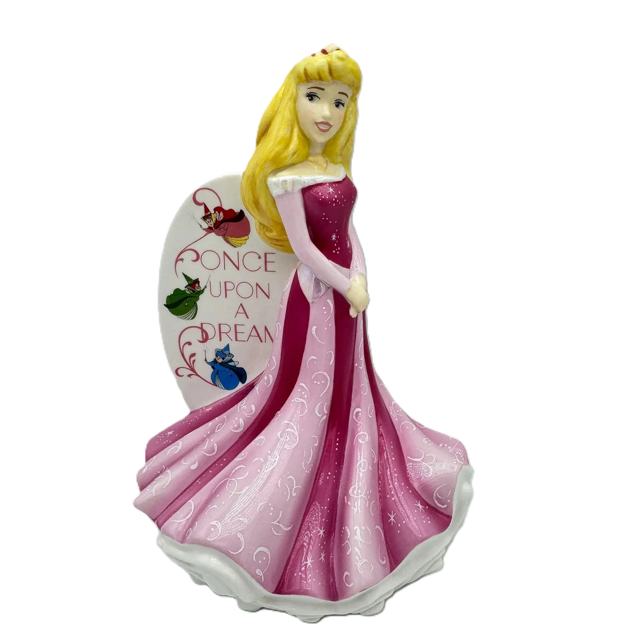 english ladies disney sleeping beauty princess aurora flatback figurine - Charterwells