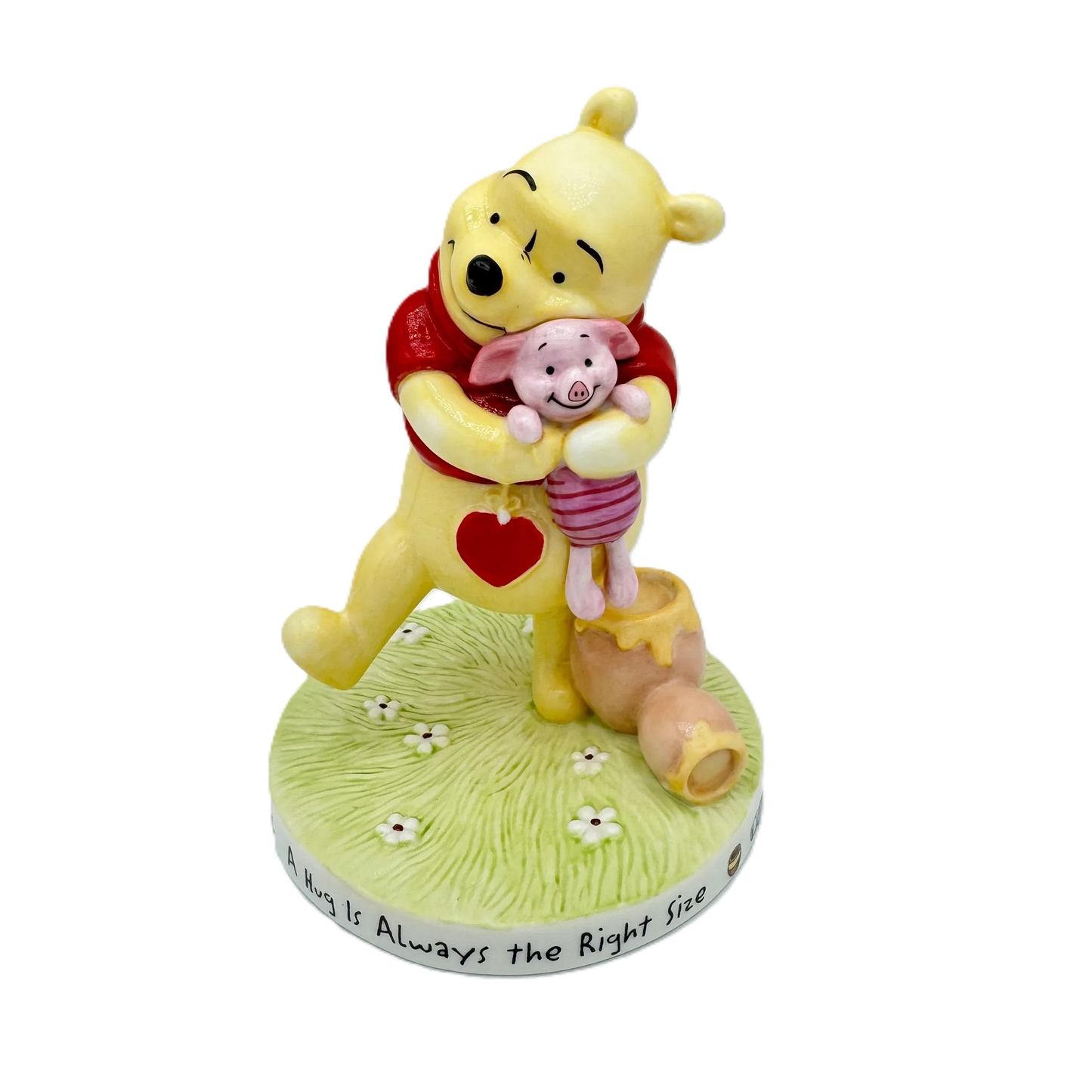 English Ladies Disney Winnie the Pooh A Hug is Always the Right Size Figurine