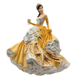 english ladies congratulations gold figurine - Charterwells