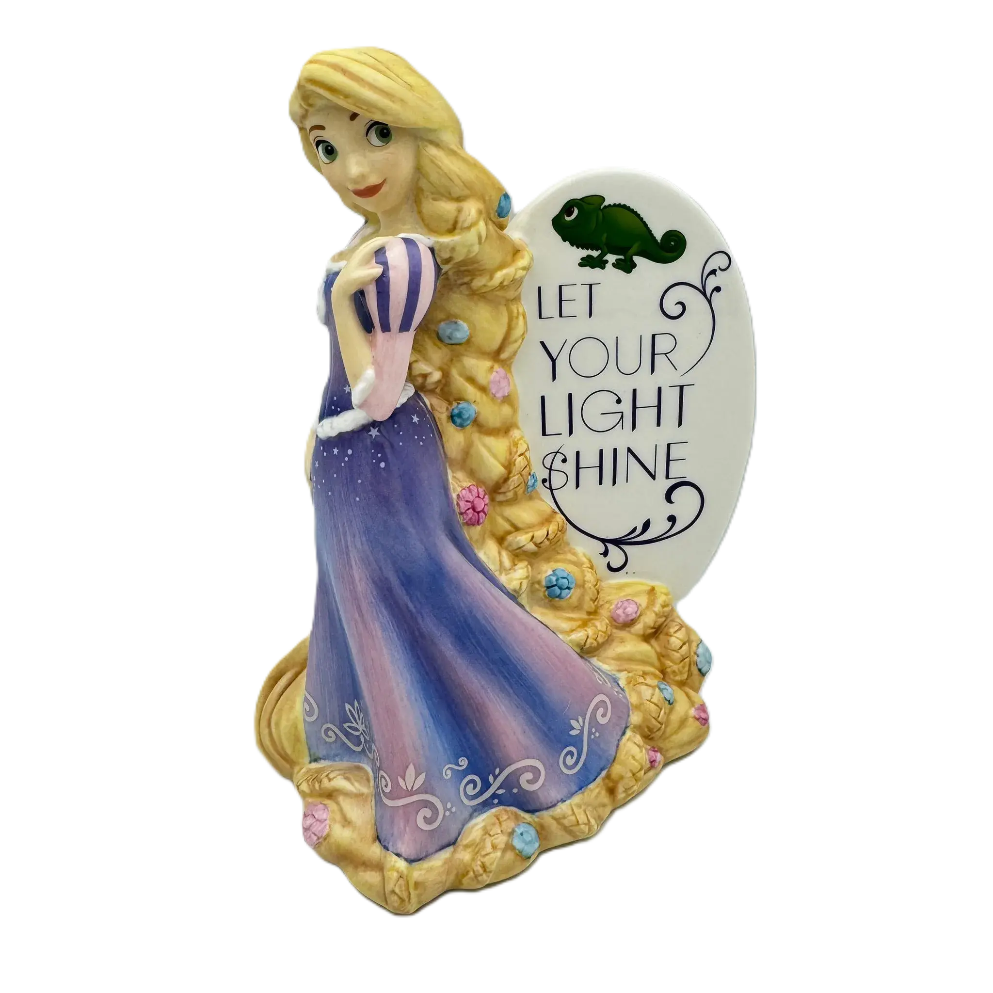 english ladies disney tangled princess rapunzel flatback figurine - Charterwells