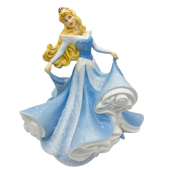 english ladies disney sleeping beauty aurora blue figurine - Charterwells