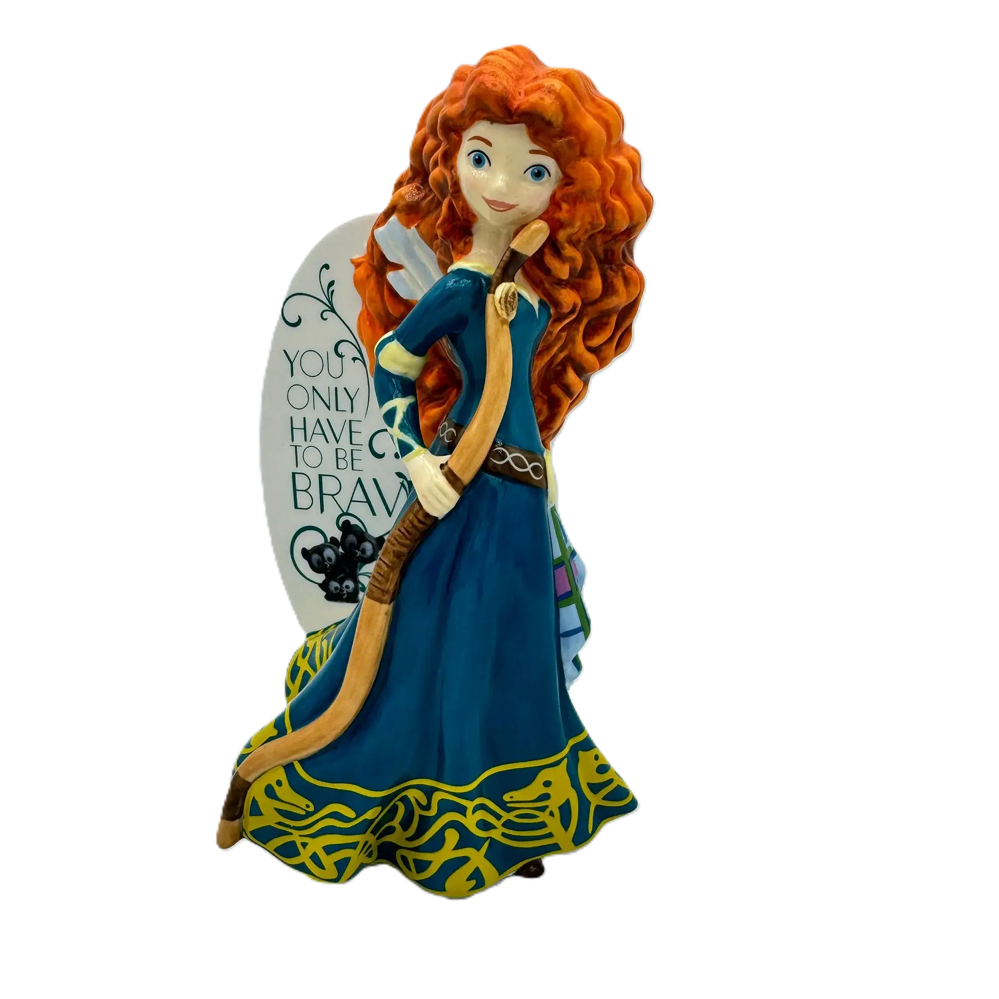 english ladies disney brave princess merida flatback figurine - Charterwells